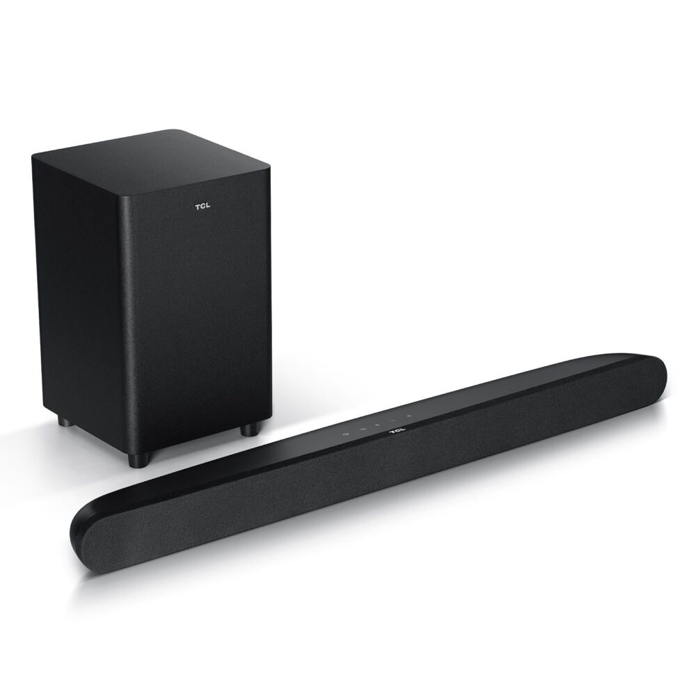 TCL TS6110 2.1 Sound Bar - 240 Watts - Dolby Audio - Bluetooth 4.2 - HDMI ARC - USB - Wireless Subwoofer