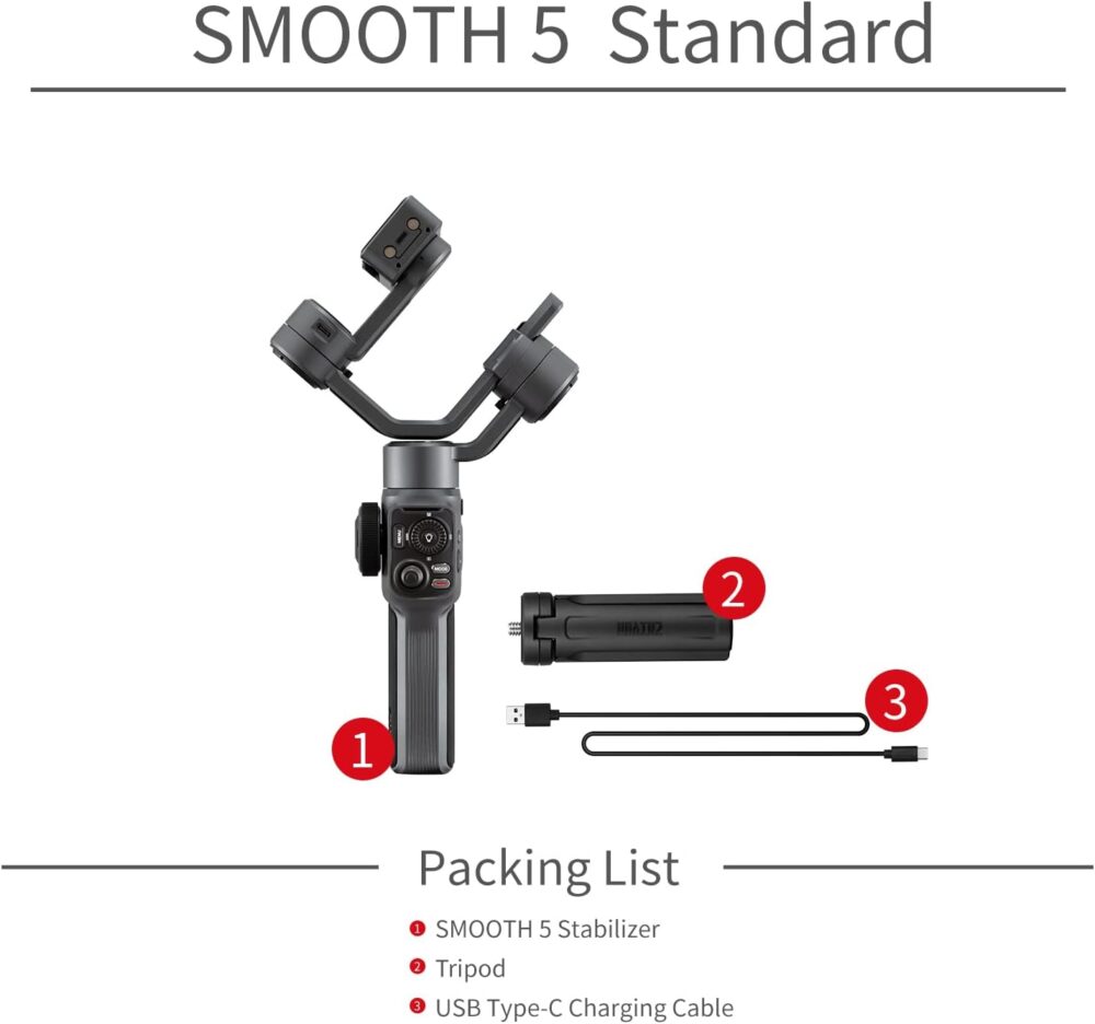 Zhiyun Gimbal Stabilizer Smooth 5  3-Axis - Image 2