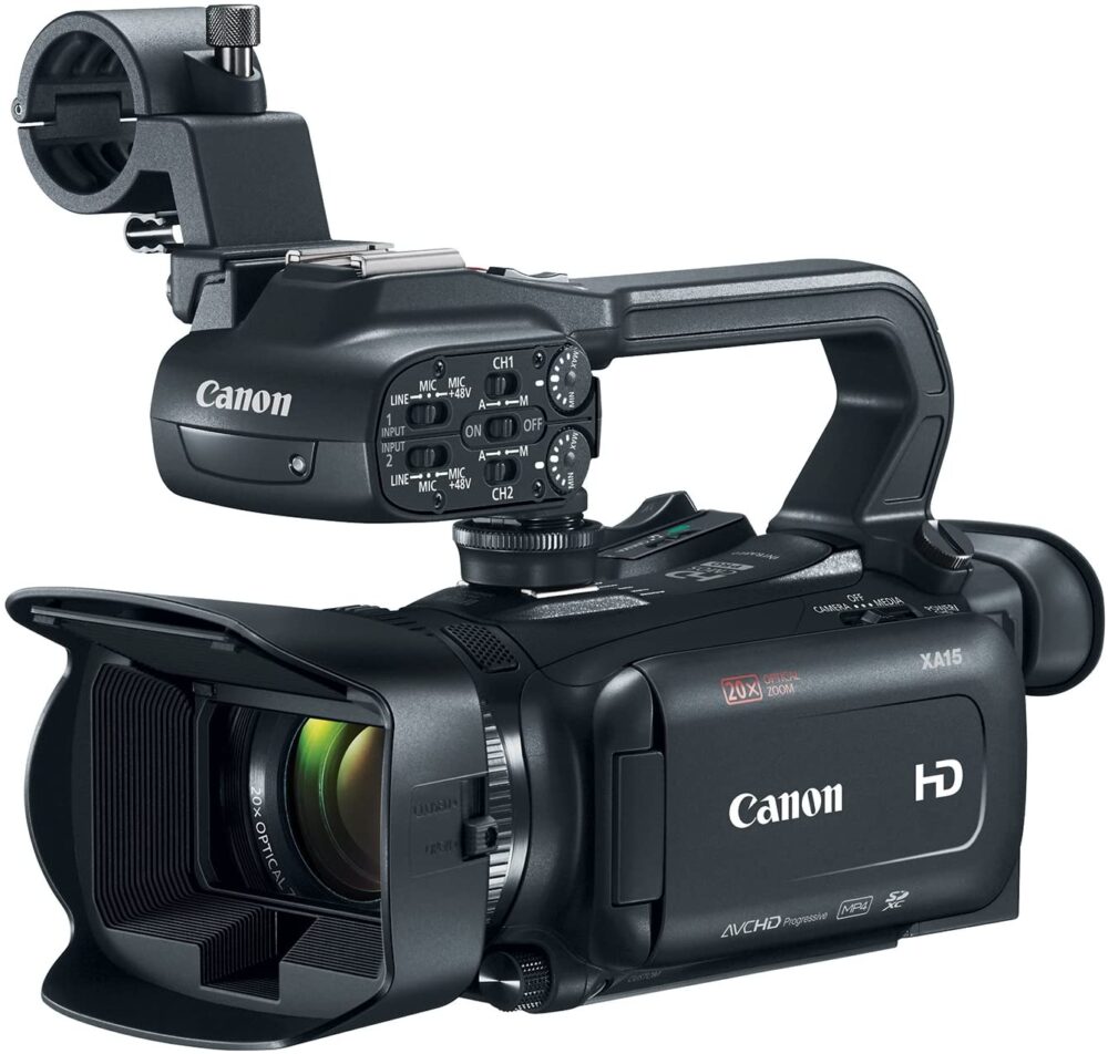 Canon XA15 Professional Camcorder, Black - Image 2