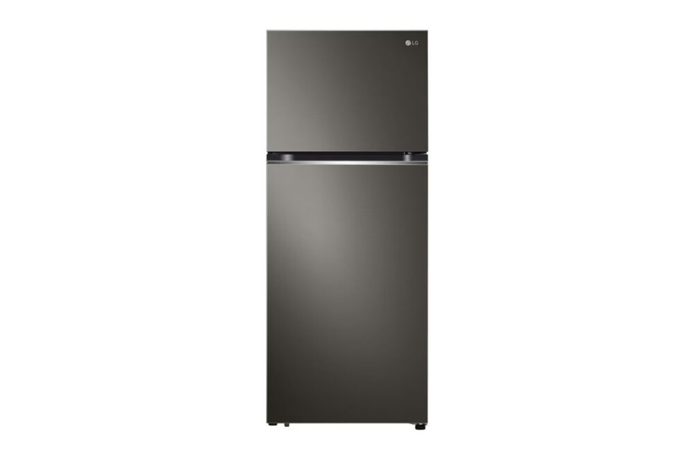 LG DoubleDoor Fridge No Frost 395L Black Steel