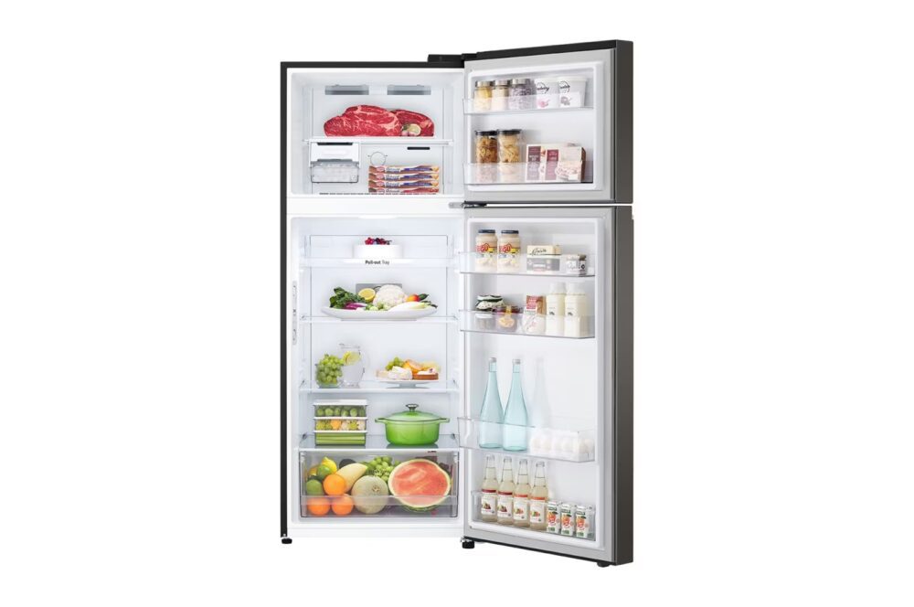 LG DoubleDoor Fridge No Frost 395L Black Steel - Image 3