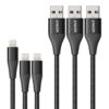 Anker Powerline+ II with lightning connector 3ft B2B -Black A8452H11