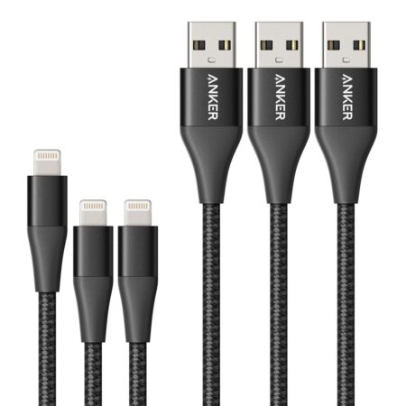 Anker Powerline+ II with lightning connector 3ft B2B -Black A8452H11