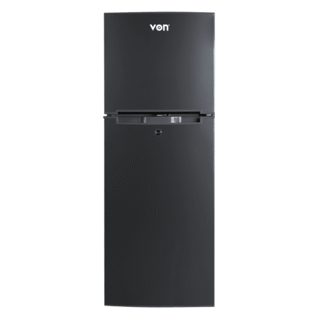 Von 138L Double Door Fridge - Silver VART-18DMS