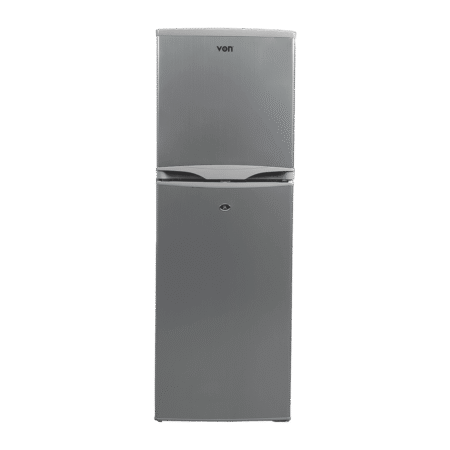 Von 134L Double Door Fridge - Silver VART-22DHS