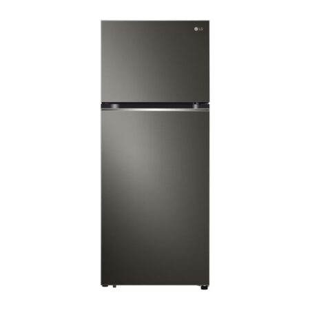 LG DoubleDoor Fridge No Frost 395L Black Steel
